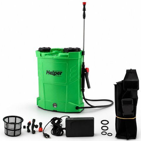 Садовий обприскувач акумуляторний Helper HP-1154 16 л 8Ah/12V Li-Ion ранцевий акумуляторний розпилювач для дерев HP - 1154 фото