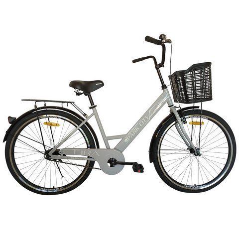 Велосипед для міських прогулянок з кошиком SPARK CITY LIRA колеса 26" рама 17" велосипед для міста з багажником AM-240040 фото