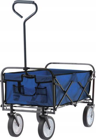 Ручний складаний візок для саду Garden Line WOZ3556 116x54x90 см господарський візок на металевій рамі CH-WOZ3556 фото