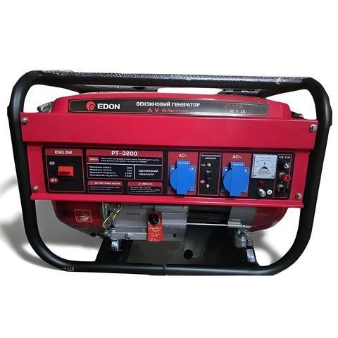 Генератор бензиновый портативный Edon PT-3200 2,8 квт 7,0 л.с генератор мощный бензиновый генератор 4-тактный PT-3200 фото