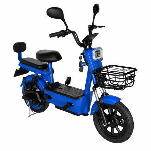 Акумуляторний скутер зі сидінням Velix 48 В/12 Аг / 400 Вт велоскутер для міста ергономічний KOR-MG7263 фото